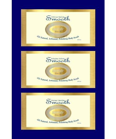 Aureate Luxury Skincare Full-Sized Luxury Scent Trios SMOOTH Polishing Luxury Body Scrub All-Natural Small-Batched Handmade Artisanal Exfoliating Skin-Smoothing All-Purpose Scrub - Buy Online on GoSupps.com
