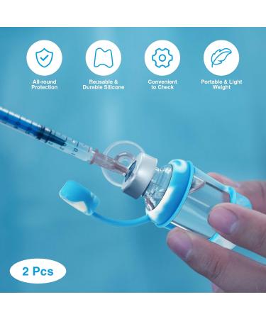 Buy Insulin Vial Protector | Silicone Travel Case for 10ML Insulin Bottles (Blue) - Secure Your Medication - Buy Online on GoSupps.com