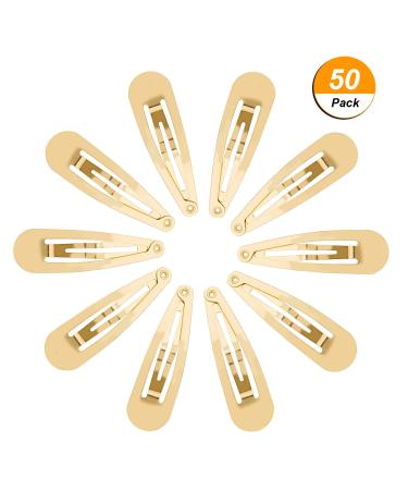 50 Pack Gold Hair Clips for Children Girls & Women - 50mm | Stylish & Durable - Buy Online on GoSupps.com