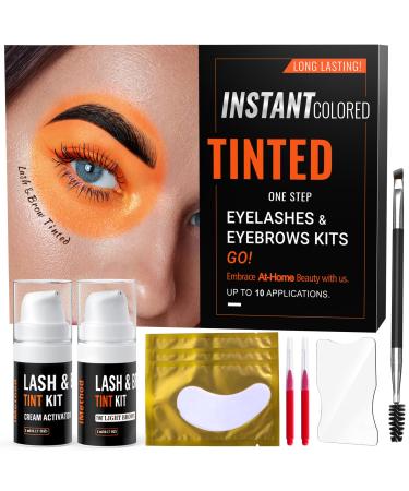 iMethod Eyelash and Eyebrow Tint Kit - Lash and Brow Tint Kit At Home Eye Brow Dye Professional Instant Salon Result Perfect with Lamination Kit Vegan Cruelty Free Light Brown 04 Light Brown