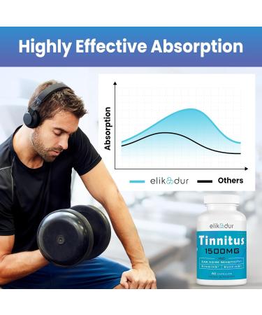 Buy Tinnitus Supplement for Ringing Ears | Herbal Blend & Bioflavonoids | Reduce Ear Tinnitus | 60 Caps - International Shipping - Buy Online on GoSupps.com