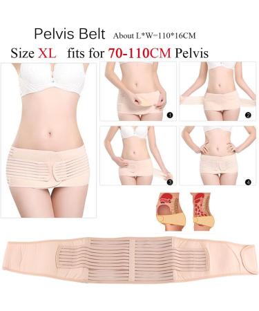 ZJchao 3 in 1 Postpartum Belly Wrap - Support & Shapewear for Recovery | XL Belly/Waist/Pelvis Belt - Buy Online on GoSupps.com