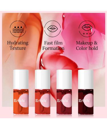 Erinde #04 Cherry Lip Tint Stain - Korean Waterproof Makeup Non-Sticky Long-Lasting Mini Liquid Lipstick - Buy Online on GoSupps.com