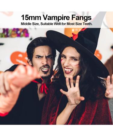 3 Pairs Vampire Fangs for Kids Adults Halloween Werewolf Makeup Accessories Vampire Costumes for Kids Women 3 Pairs Fangs with Glue - Buy Online on GoSupps.com