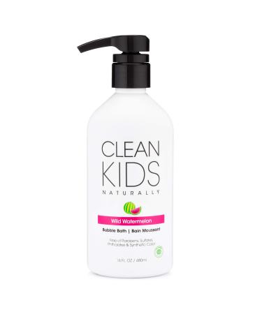Clean Kids Naturally Wild Watermelon Bubble Bath  16oz