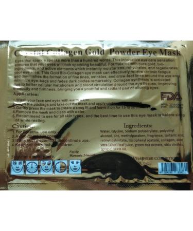 NYKKOLA 24K Gold Eye Mask - 50 Pairs for Anti-Aging, Moisturizing, Dark Circles, Puffiness & Wrinkles - Buy Online on GoSupps.com