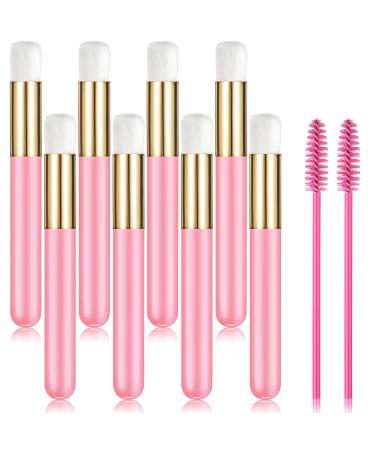 8 eyelashes shampoo brush with 2 eyelashes brush nose pores deep cleaning blackhead pull off the brush removal tool eyelash extension brush and eyebrows brush maskara rods