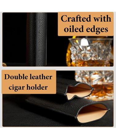 Cigar Boxs Humidors Genuine Leather Cigar Box Cigars Case Slim Curved Pressure-Proof Sealed Cigar Humidor - Buy Online on GoSupps.com