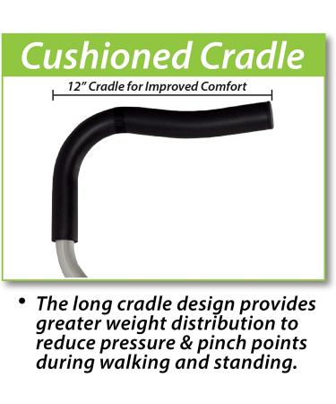 Life Crutch - Universal Pair with Articulating Tips | Supports up to 300 lbs | For Adults & Children (46 - 67) - Buy Online on GoSupps.com