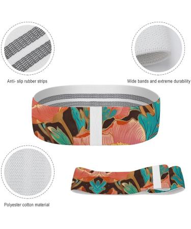 Shop Flower Printed Resistance Bands | Elastic & Fabric Exercise Bands for Fitness | International Shipping Available - Buy Online on GoSupps.com