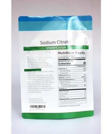 Pure Sodium Citrate Non-GMO | Gluten-Free Vegan (Molecular Gastronomy) - 113g / 4oz - Buy Online on GoSupps.com