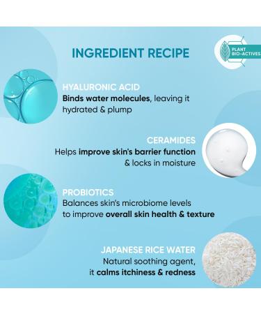 Hyaluronic & Ceramides Daily Hydrating Shower Gel | Sulphate Free Body Wash for Sensitive Dry & Normal Skin | 250ml - Moisturizing & Non-Drying - Buy Online on GoSupps.com