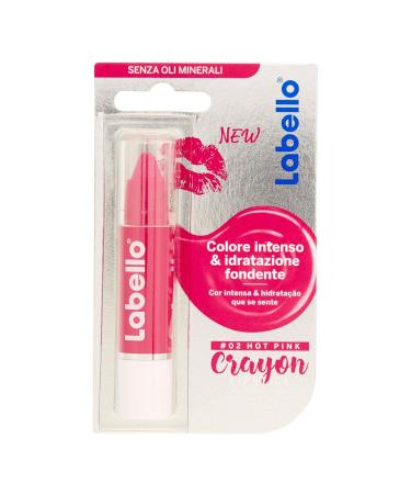 LABELLO Crayon Lip Balm Color 02 Hot Pink Lipstick - Buy Online on GoSupps.com