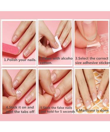 2400 Double-Sided Nail Glue Pads | Transparent Press-On Nails Adhesive Tabs - 0.5mm for Perfect Manicure Decoration - Buy Online on GoSupps.com