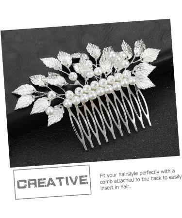 Didiseaon Hair Accessories Wide Teeth Combs Bridal Hair Comb Floral Hair Comb Girls Hair Clips Simple Side Comb Wire Hair Combs Hairdressing Side Comb Delicate Bride Zinc Alloy - Buy Online on GoSupps.com