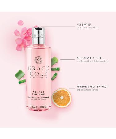 Grace Cole Wild Fig & Pink Cedar Care Duo 2x300ml - Essential Oils - Vegan - Made In England - Buy Online on GoSupps.com