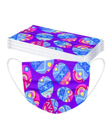 WEXCV 10 pieces Easter children mouth protection breathable 3-layer disposable with funny printed mns towels dustproof cloths mask mouth nose protection mouth-cloth necker scarf scarf l e