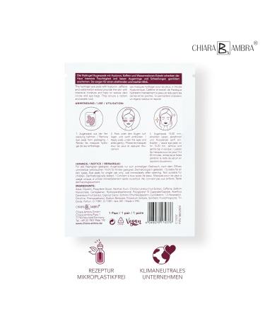 Buy CHIARA AMBRA Pink Hydrogel Eye Mask with Watermelon Extract - Hydrating & Revitalizing Eye Care for All Skin Types - International Shipping Available - Buy Online on GoSupps.com