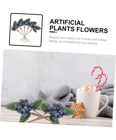 Zerodeko 15 Pcs Artificial Berry Cuttings Artificial Berry Stem Decoration Fake Berry Faux Greenery Garland Faux Floral Artificial Berry Picks Blue Decorations Plant Iron Branch Christmas Dark Bluex3pcs 18X7.5X3CMx3pcs - Buy Online on GoSupps.com