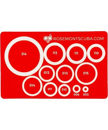 Rosemont Scuba Diving O-Ring Sizing Guide & Reference Chart - 12 Common O-Ring Sizes - Buy Online on GoSupps.com