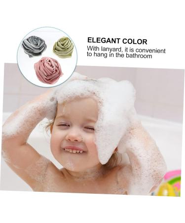 NOLITOY 6 Pcs Rose Bath Balls | Exfoliating Bath Sponge & Shower Scrubber for Body | Large Polyester Bath Poufs for Back Massage | Ideal for Girls - Buy Online on GoSupps.com