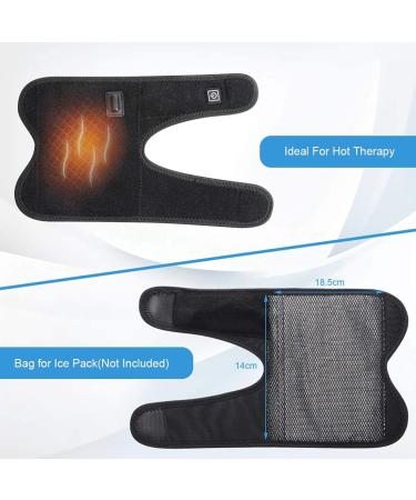 Adjustable Heating Elbow Brace Support - 3 Levels Heat/Cool for Tendonitis Tennis Elbow & Arthritis Pain Relief | International Shipping - Buy Online on GoSupps.com