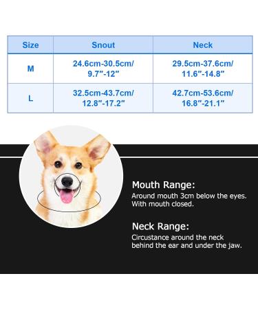 Deaguid Dog Head Collar with Safety Strap Adjustable Headcollar for Dogs Dog Head Harness to Stop Pulling Anti Biting Barking (L) - Buy Online on GoSupps.com
