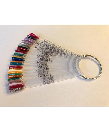 Zeonhei 150-Piece Nail Art Tip Ring Set | Transparent Nail Polish Display & Practice Tools for DIY Nail Art Salon Use and Color Application - Buy Online on GoSupps.com