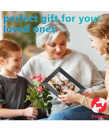 Frameo 10.1 Inch WiFi Digital Picture Frame | 1280x800P IPS Touch Screen | 16GB Storage | Video Clips & Slide Show | Instant Photo Sharing via Free APP - Buy Online on GoSupps.com