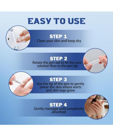 Anti-Verrues Stylo D' limination des Verrues Kit Convient Tous les Types de Peau Anti-Verrues Stylo 2 pi ce - Buy Online on GoSupps.com