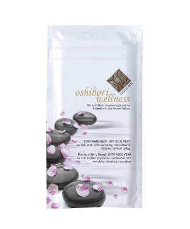 Oshibori wellness towels | Terry cloth towels for refreshing towels | 50 pieces in a hygienic individual sachet with zip closure