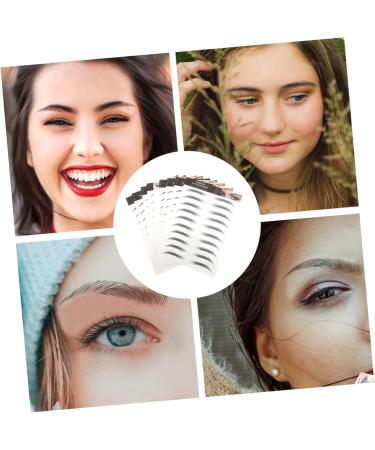 Mipcase 30 pcs Supply Shaping Waterproof Eyebrows S Hair-like Tattoos Fake Stickers Temporary Makeup D 1 count (Pack of 1) Blackx3pcs - Buy Online on GoSupps.com
