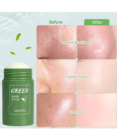 2 Pack Green Tea Purifying Clay Stick Mask - Blackhead Remover & Pore Cleansing Mask for All Skin Types - Buy Online on GoSupps.com