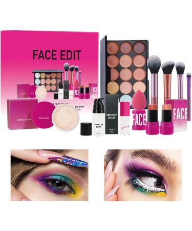 Face makeup for women makeup for women makeup brushes eye shadow foundation makeup long lasting loose powder red for women - Buy Online on GoSupps.com