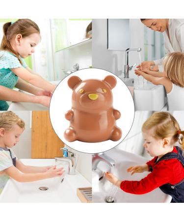 Eventerde Kids Nail Brush Nail Brush for Cleaning Fingernails - Adorable Bear Scrubber with Soft Stiff Bristles - Easy Grip Nail Brush with Gentle Bristles for Cleaning brown - Buy Online on GoSupps.com
