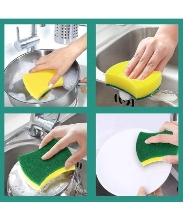Kitchen Cleaning Sponges Eco Non-Scratch for Dish Cleaning Scrub Sponges - Buy Online on GoSupps.com