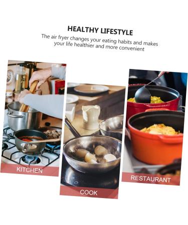 Alipis 1pc Air Fryer Pad Airfryer Air Fryer Parchment Paper Silicone Air Fryer Liner Baking Mat Food Grade 19X19X0.2cm Red - Buy Online on GoSupps.com