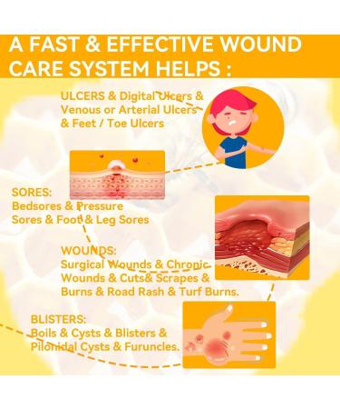 Manuka Honey 10x Accelerated Healing Relief Care Products Advanced Cream for Buttocks Bed Sores Cream Pressure Sores Wounds Ulcers Cuts Scrapes Burns Deep Fast-acting Non-Irritating 4 Ounce (12 pack ) - Buy Online on GoSupps.com