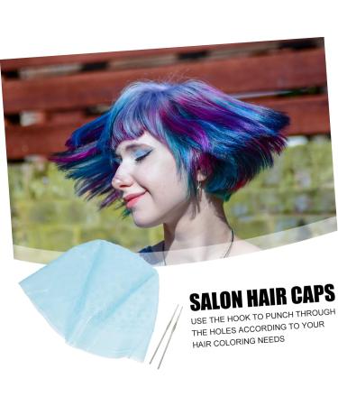 Ipetboom 1 Set Hair Color Highlighter Cap Highlight Hat Highlight Colour Dye Caps Hair Coloring Dye Hat Hair Highlighting Hat Crochet Tools Scrub Hat Hats Hair Dye Baked Oil Cap 22X16X1CM Blue - Buy Online on GoSupps.com