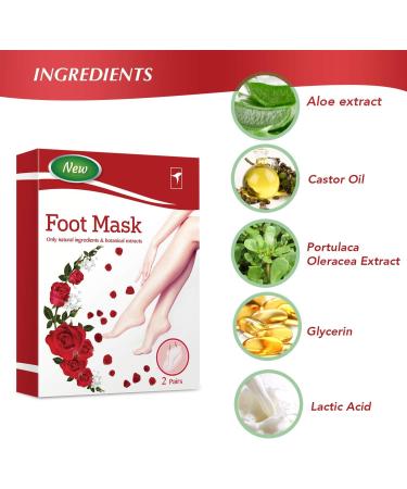 Exfoliating Foot Peel Mask For Softer Smooth Feet- Gently Peel Away Calluses & Dead Skin Repair Rough Heels Get Beautiful Baby Feet in 7 Days (2 Pack) - Buy Online on GoSupps.com