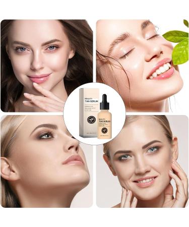 Facial Tanning Drops 30ml Portable Tanning Liquid Self Tanning Drops for Women for travel business trip home outside school girlfriend wife friend sister - Buy Online on GoSupps.com