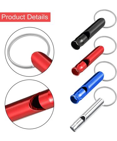 49 Piece Emergency Whistle Keychain Set Aluminum Survival Whistle for Camping, Hiking, Boating 7 Colors - Buy Online on GoSupps.com