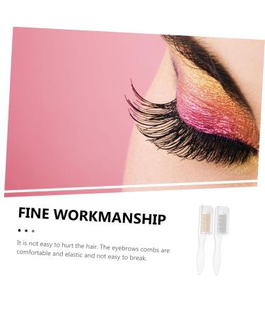 FOMIYES 4 Pcs Foldable Eyebrow Comb Set - Portable Eyebrow Brush & Mascara Comb for Eyelash Beauty | Multitool with Steel Teeth Handle - Buy Online on GoSupps.com