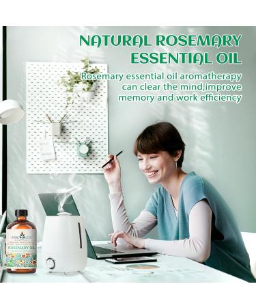 EVOKE OCCU Rosemary Essential Oil and Rose Essential Oil - 4 Fl Oz - Buy Online on GoSupps.com