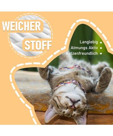 Supet Adjustable Cat Dishes Set with Leash - Outbreak-Proof for Large & Small Cats Kitten Dishes Blue (25.5-40.5cm) - Buy Online on GoSupps.com