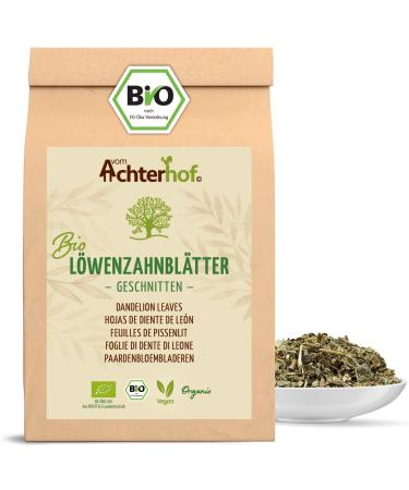 Dandelion leaves cut organic 250g | Dandelion leaves dried from controlled organic cultivation | Dandelion leaf tea | tart-spicy taste | from Achterhof 250 g (1 pack)