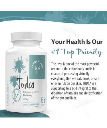 Tudca (Tauroursodeoxycholic Acid) 1000mg - Premium Liver Support Supplement - 120 Capsules (2 Pack) - High Absorption Quality - Buy Online on GoSupps.com