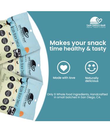 Ocean Beach Omega Hemp Seed & Coconut Vegan Protein Bars - 8g Plant-Based Protein - Sugar & Gluten Free - 6 Whole Food Ingredients - Energy Snack Bars - 4 Pack (8 Bars) - Buy Online on GoSupps.com