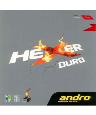 Andro Belage Hexer Duro Schwarz 1.9 mm High-Performance Table Tennis Rubber for International Shipping - Buy Online on GoSupps.com