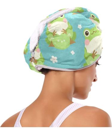 Fat Frog Hair Towel 2 Pack - Super Absorbent Quick Dry Hair Turbans for Women & Girls | Perfect Hair Drying Solution - Buy Online on GoSupps.com